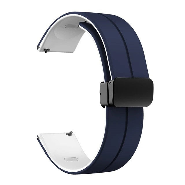 22mm High Quality Magnetic Lock Silicon Strap for Smartwatches Adjustable