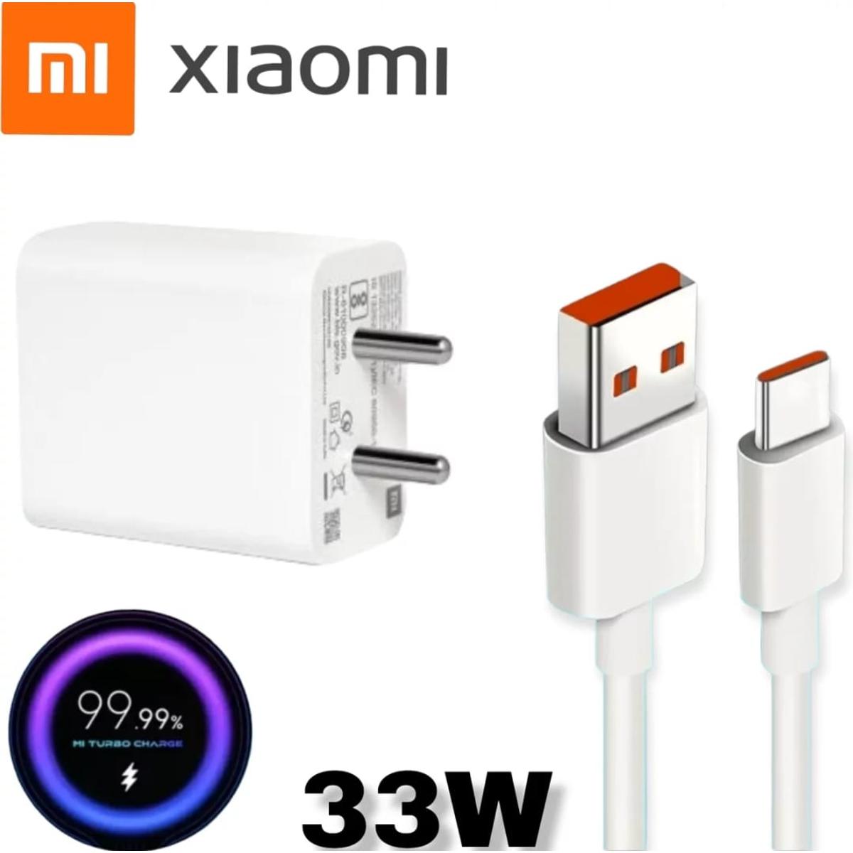 100% Original Xiaomi MI 33W Turbo Fast Charger With Cable- Turbo Charge 2.0 Turbo Charger 33watt with Type C Cable for Mi 10, Mi 10T Pro, POCO M2 Pro, POCO X3, xiaomi Redmi note 9 pro 10X pro mi 9 9t PRO lite