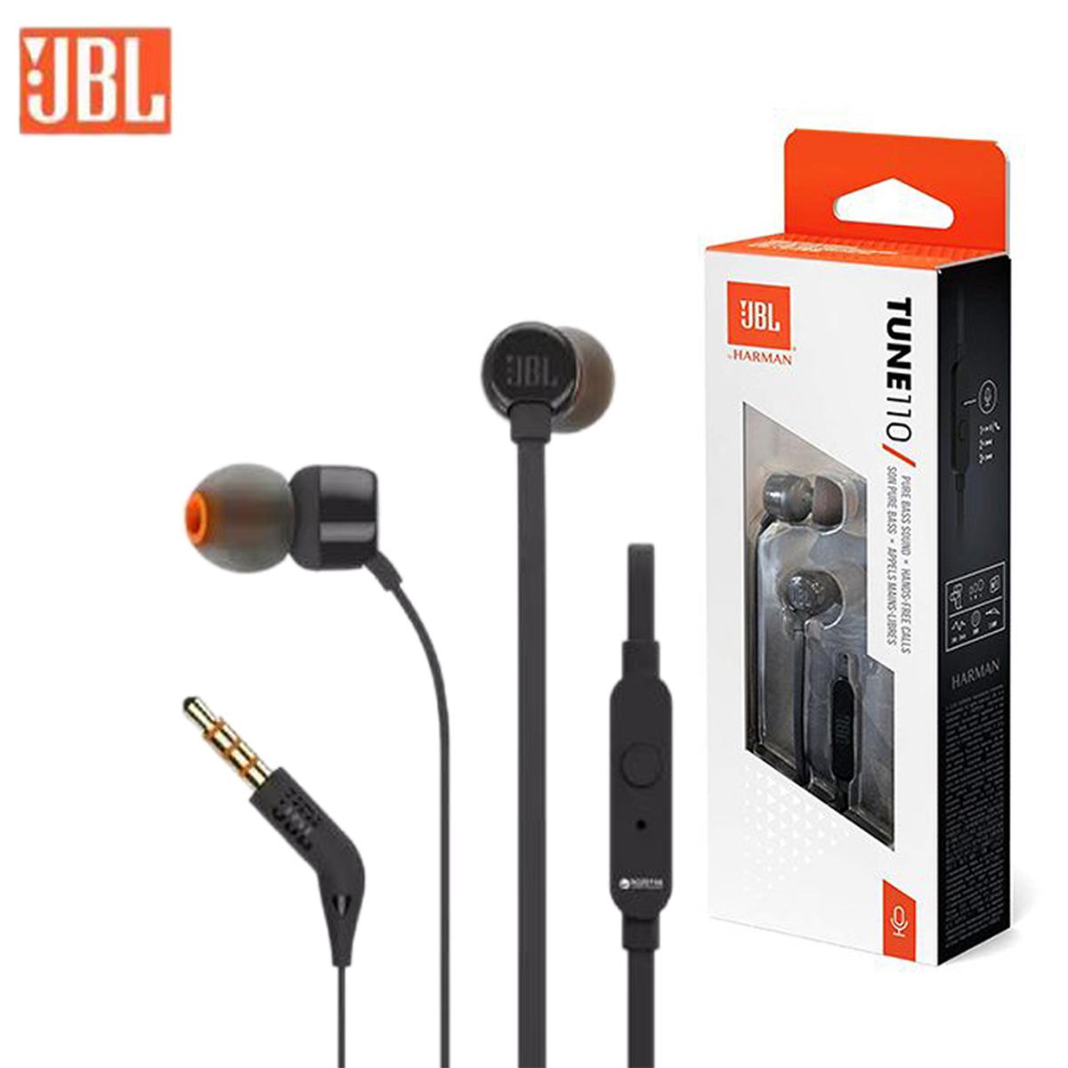 JBL T110 In Ear Wired Headphones Hands-free Original 3.5mm Pin