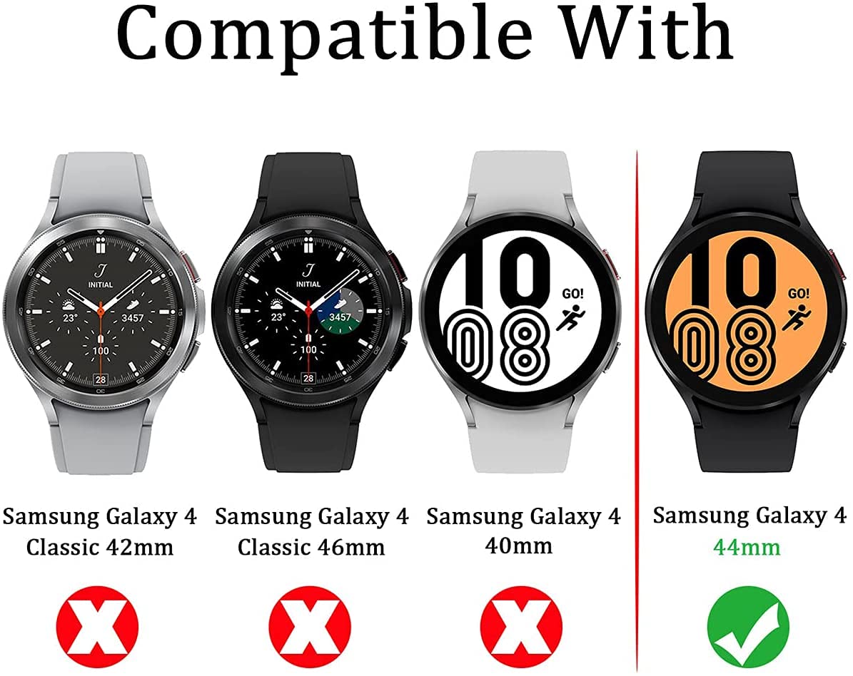 Samsung Watch 4 / Watch 5 -44mm Hard shell Case Cover Full Screen with Glass