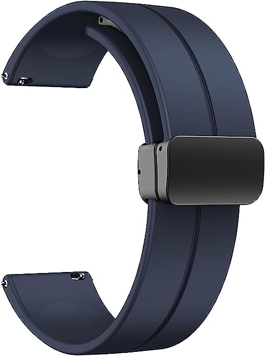 22mm High Quality Magnetic Lock Silicon Strap for Smartwatches Adjustable