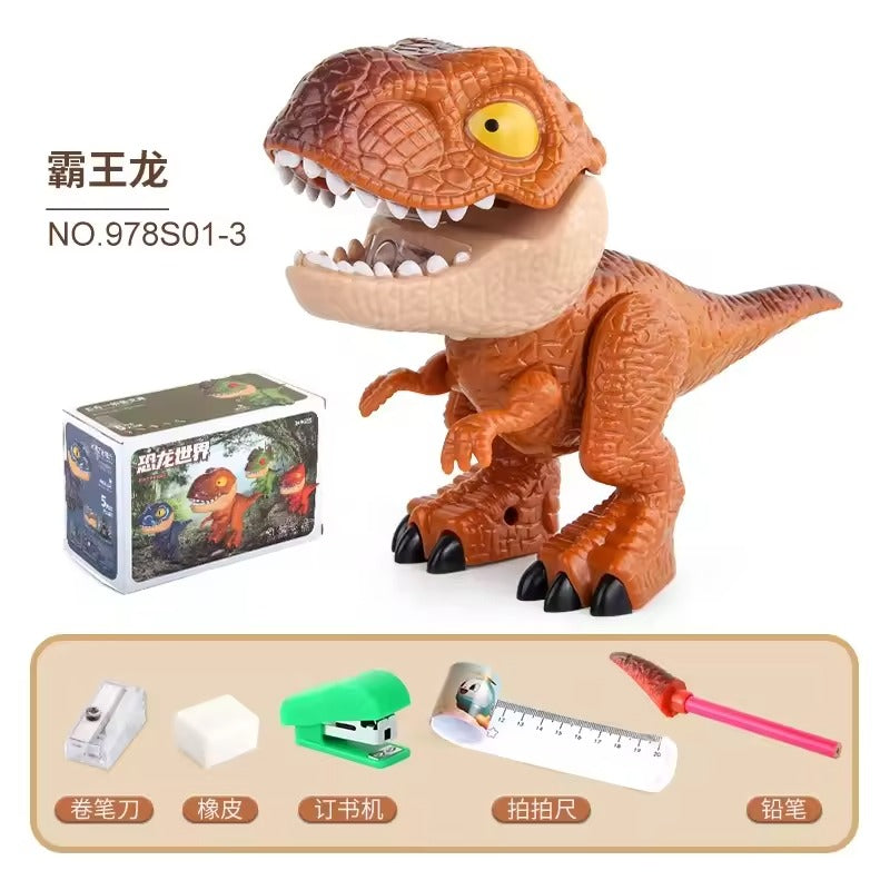 Educational DIY Disassembly Dinosaur Toys Stationery 5 In 1 Pencil Sharpener Eraser Kids Learning Toy Gift