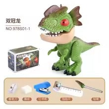 Educational DIY Disassembly Dinosaur Toys Stationery 5 In 1 Pencil Sharpener Eraser Kids Learning Toy Gift