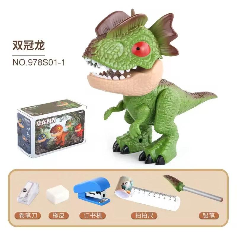 Educational DIY Disassembly Dinosaur Toys Stationery 5 In 1 Pencil Sharpener Eraser Kids Learning Toy Gift