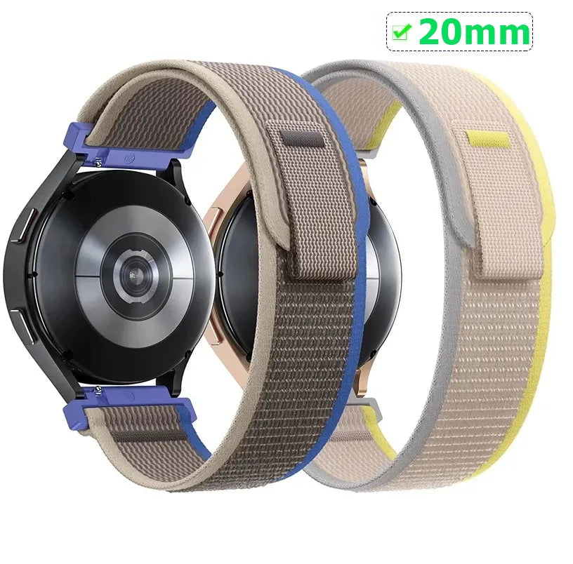 20mm smart watch strap Trail Loop Band fits to Samsung Watch 4/5/6 Mibro Lite/ Active watch/ Amazfit GTS Mini / 20mm Lugs Size