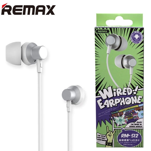 Remax Stereo Original Bass Handsfree Rm 512 with HD Mic & Volume